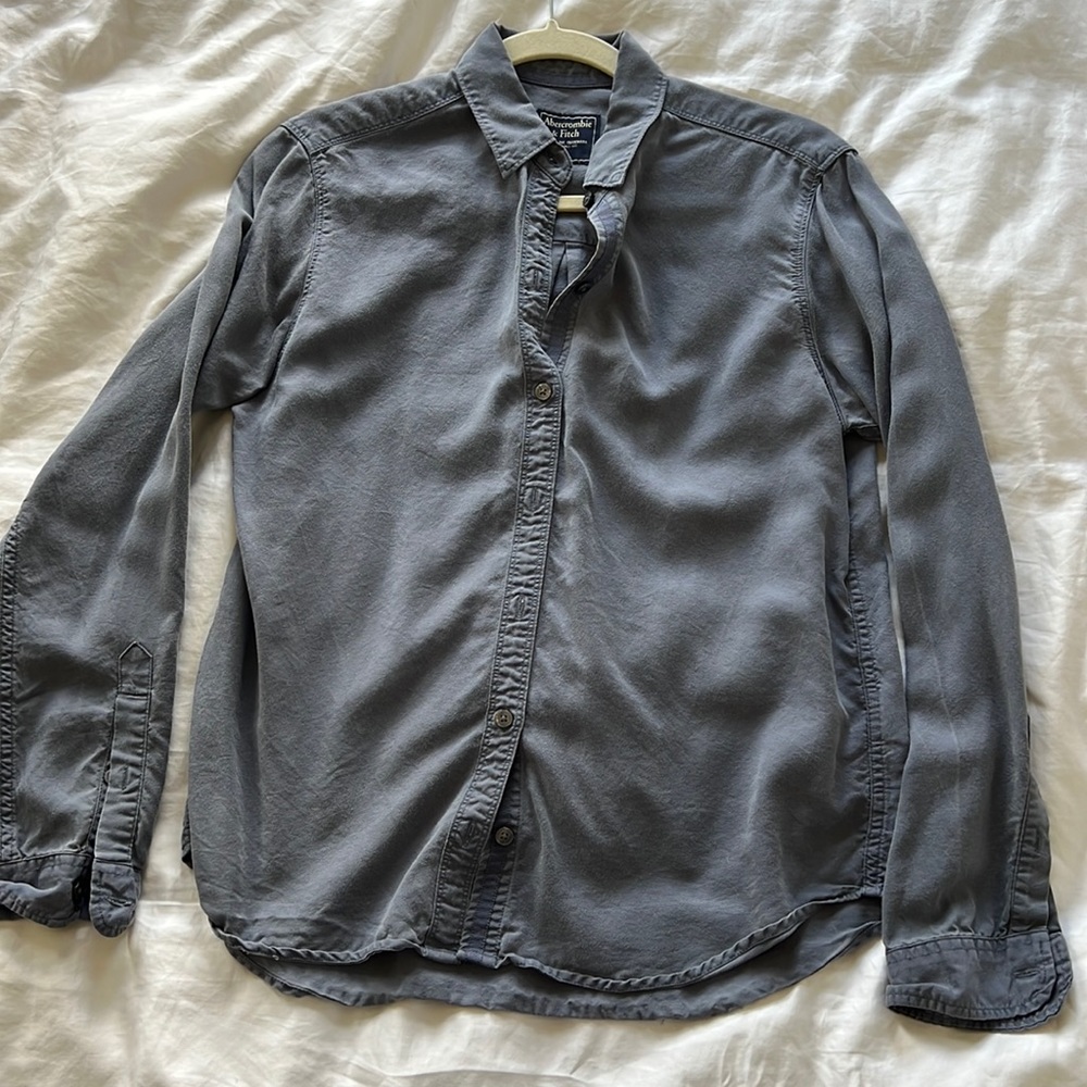 Rusty Blue Button Up with Long Sleeves